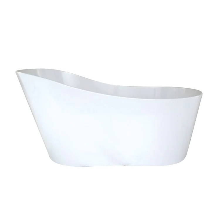Soaking Tub Metro Collection Rodeo 61 x 32 Inch Freestanding Tub Only End White Hydroluxe SS - Frankwebs