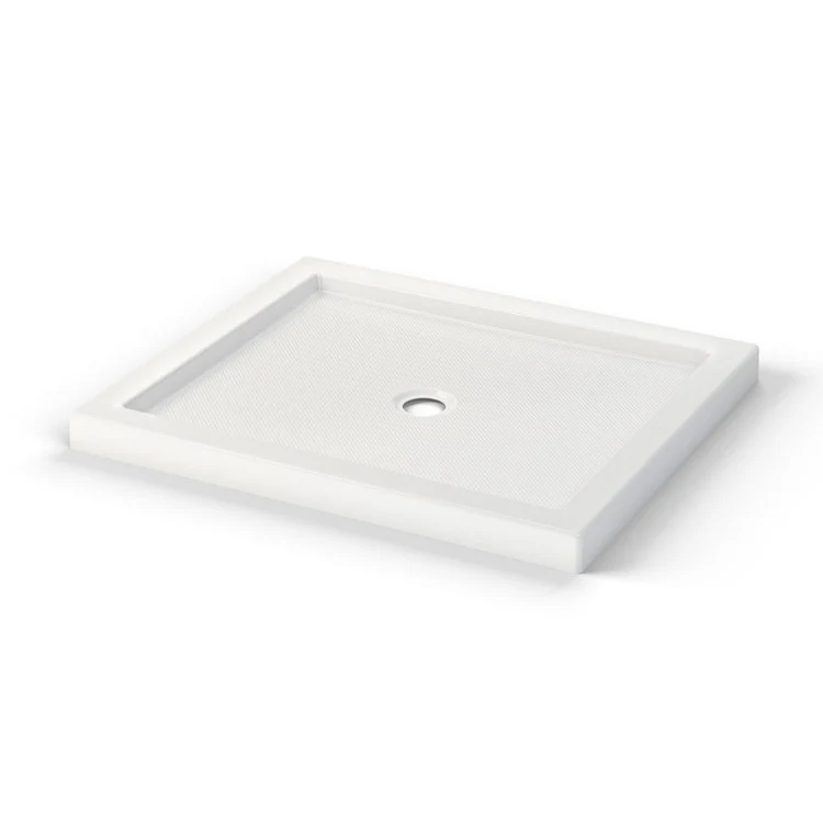 Shower Base B3 Alcove Stabili-T Round Drain White 42 x 36 Inch Acrylic - Frankwebs