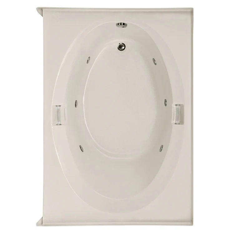 Combination Tub Designer Collection Marlie 60 x 30 x 20 Inch Drop-In Bone Rectangle - Frankwebs