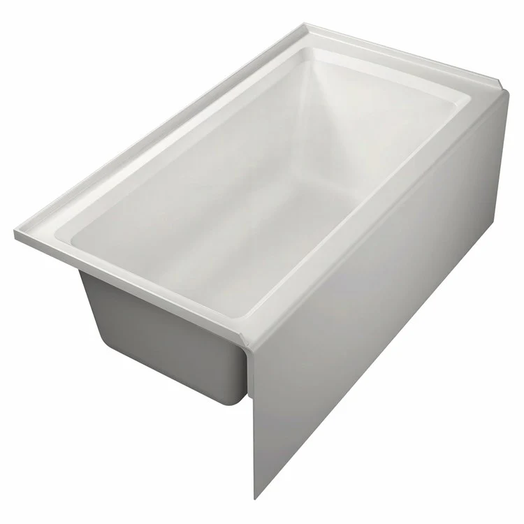 Soaking Tub Architec 60 x 32 Inch Alcove Left Drain White ADA Acrylic Above Floor - Frankwebs