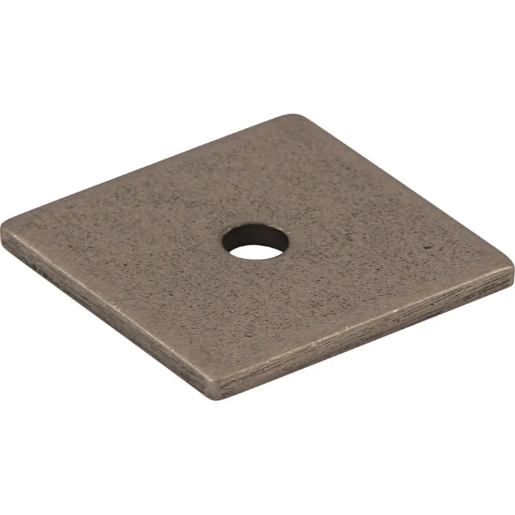Knob Backplate Sanctuary Square Pewter Antique 1 Inch 1 Hole Zinc Alloy - Frankwebs