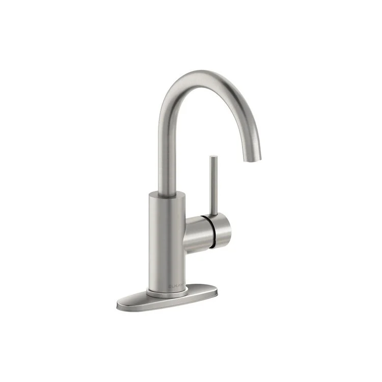 Bar Faucet Avado Deck Mount 1 Lever ADA Lustrous Steel Spout Type Gooseneck - Frankwebs