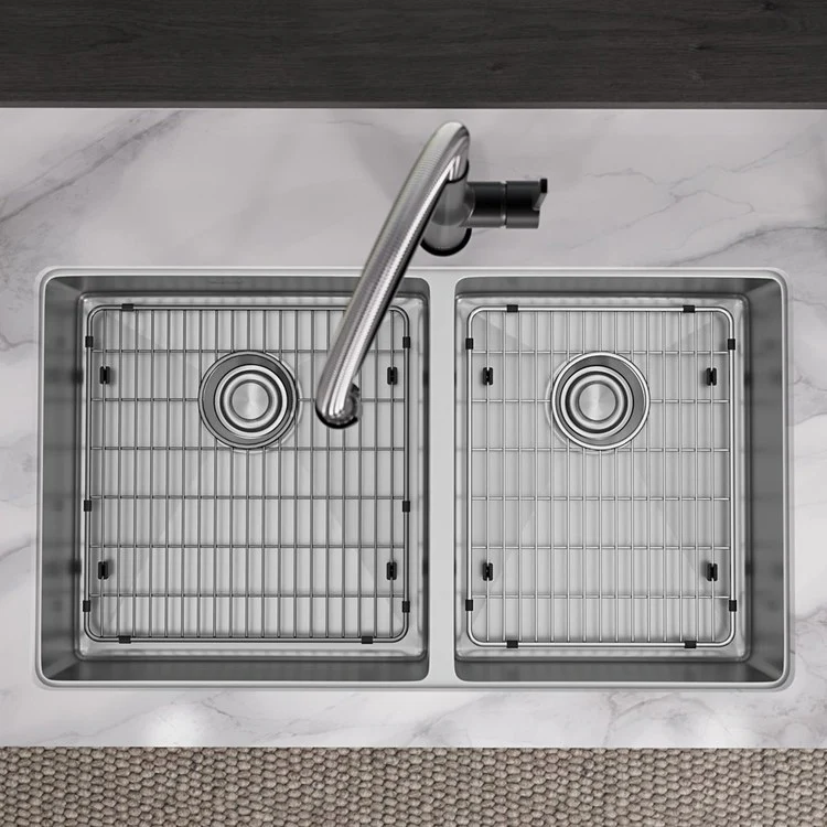 Sink Grid Crosstown Bottom Grid 12 x 15.5 Inch Polished Stainless Steel - Frankwebs