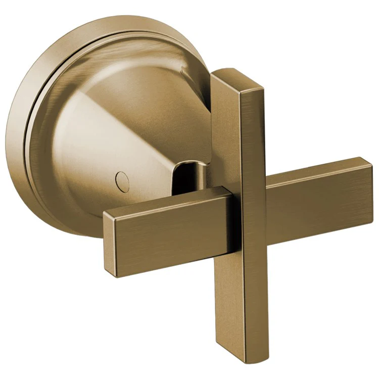Handle Kit Levoir Brass 2 Cross Brilliance Luxe Nickel ADA for Wall Mount Tub Filler 3-3/4 Inch - Frankwebs