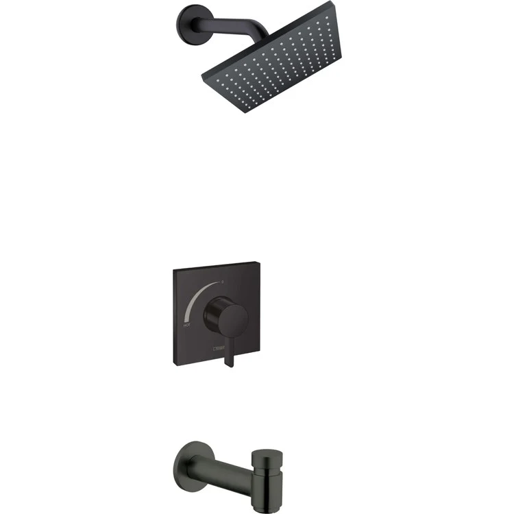 Vernis Shape Pressure Balance Tub/Shower Set with 1.75 GPM Shower Head, Tub Spout, and Rough-In Valve - Frankwebs