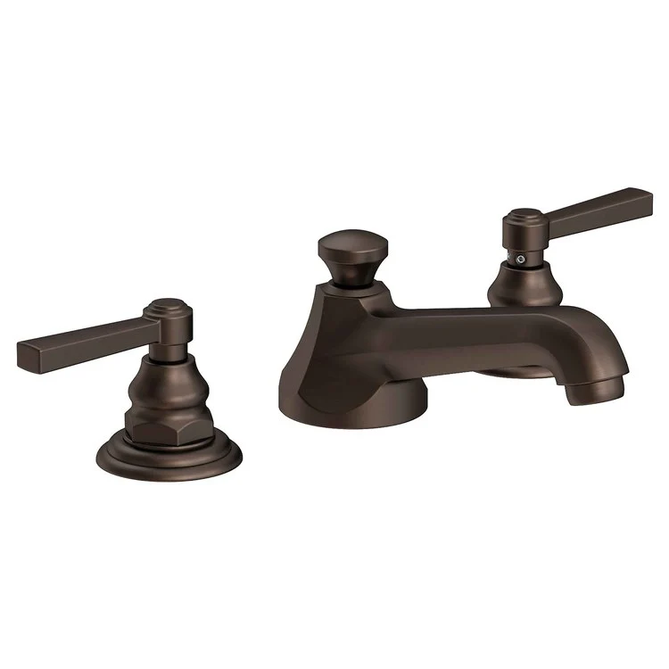 Astor Two Handle Widespread Bathroom Faucet with Lever Handles with Drain - Aged Brass - Frankwebs