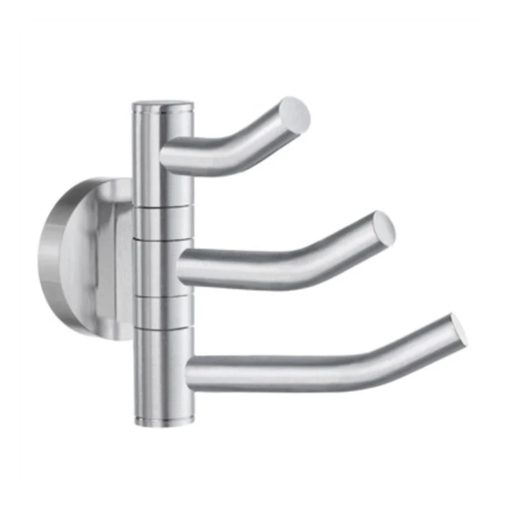 Hook Home Triple Polished Chrome 3-1/2 x 3-1/7 x 1-4/7 Inch 4-1/2 Inch Wall Mount Brass - Frankwebs
