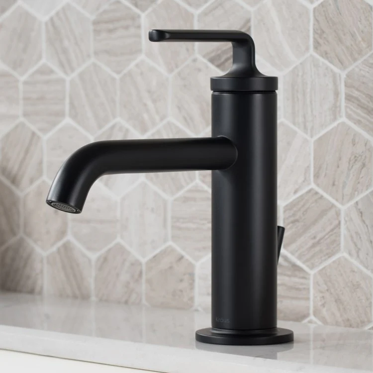 Ramus Single Handle Bathroom Sink Faucet with Lift Rod Drain - Frankwebs