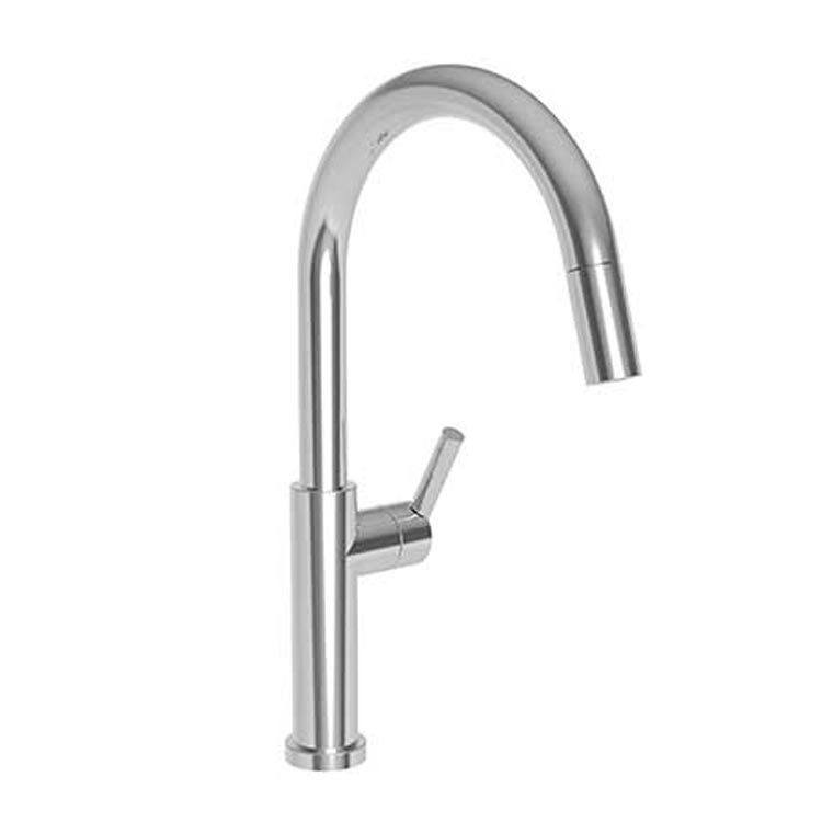 Kitchen Faucet East Linear 1 Lever ADA Satin Gold PVD Pull Down Spout Height 10 Inch 1.8 Gallons per Minute - Frankwebs