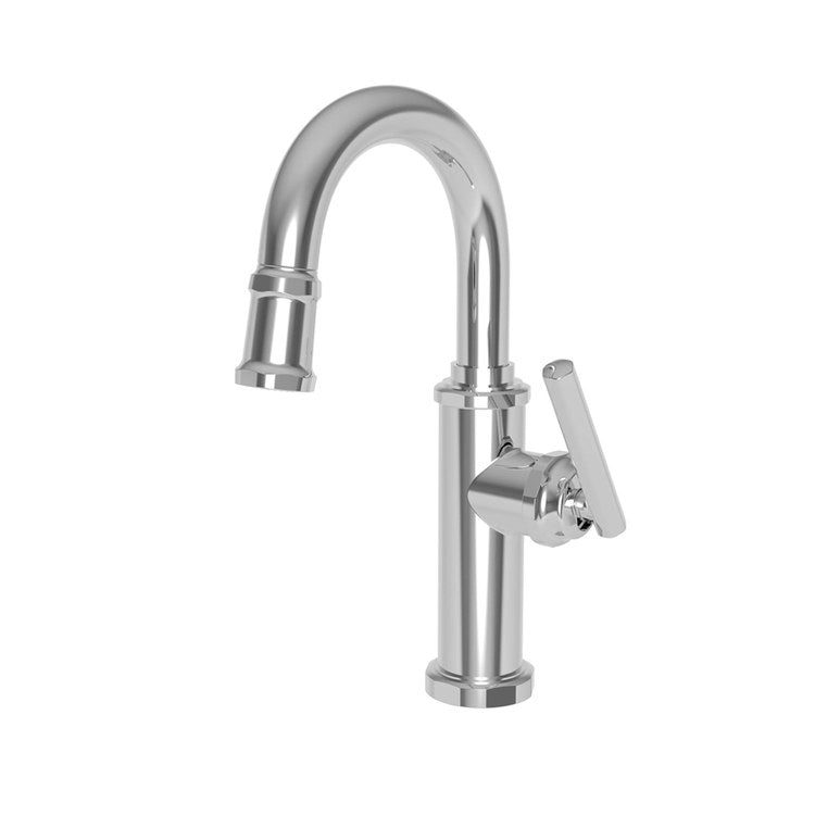 Bar Faucet Heaney 1 Lever ADA Midnight Chrome Pull Down Swivel Brass Spout Height 8-2/3 Inch 1.8 Gallons per Minute - Frankwebs