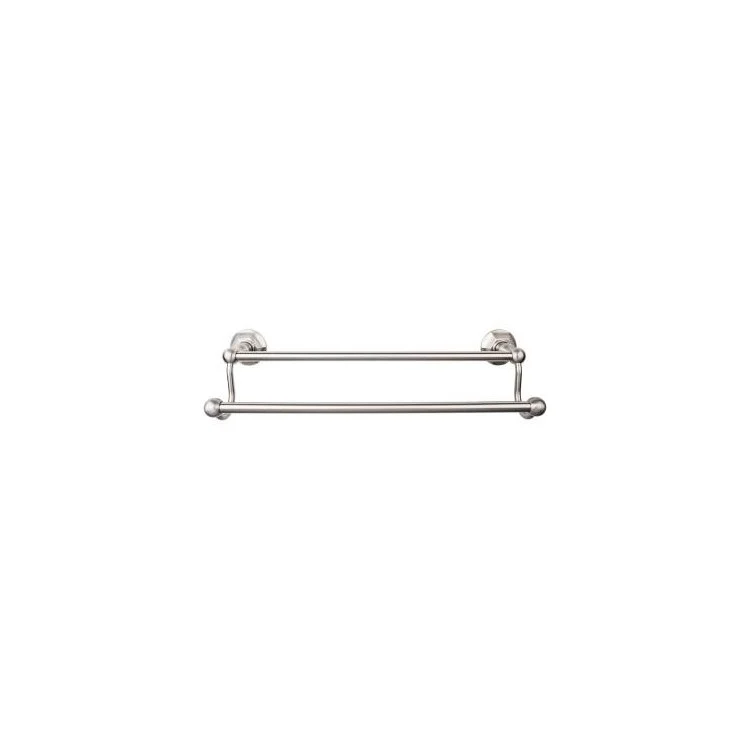 Towel Bar Edwardian 30 Inch Hex Backplate Polished Chrome Zinc Alloy for Bath Hardware - Frankwebs