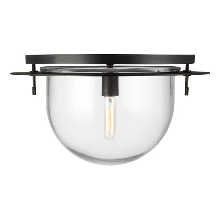 Nuance Single-Light Large Flush Mount Ceiling Fixture by Kelly - Frankwebs