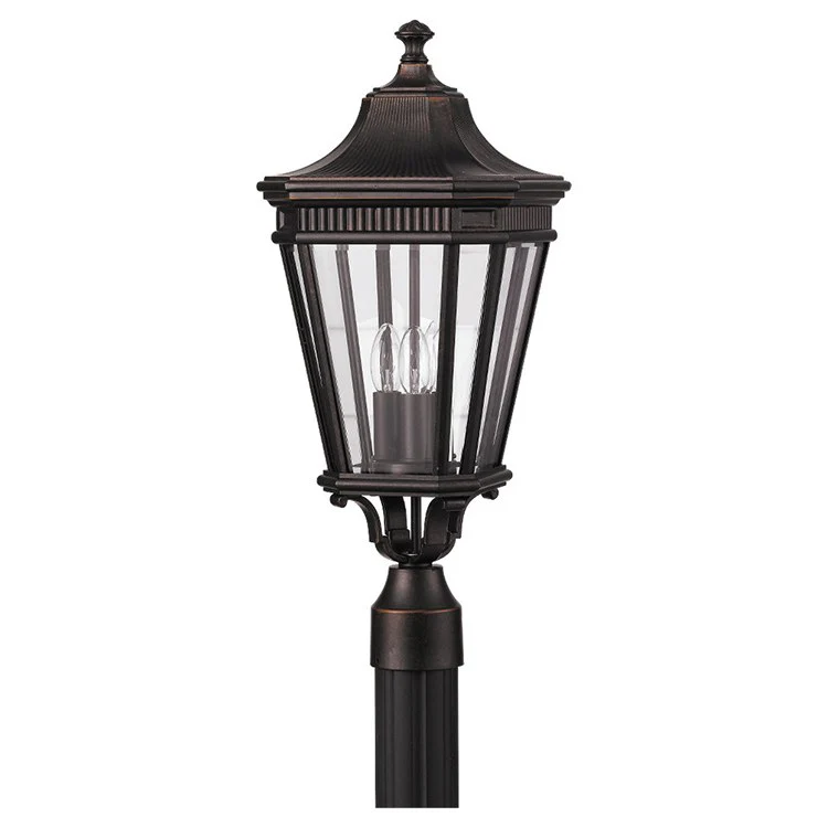 Cotswold Lane Three-Light Outdoor Post Lantern - Frankwebs