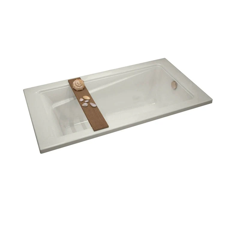 Tub Exhibit 71-7/8 x 42 x 18 Inch Drop-in End Biscuit Acrylic - Frankwebs