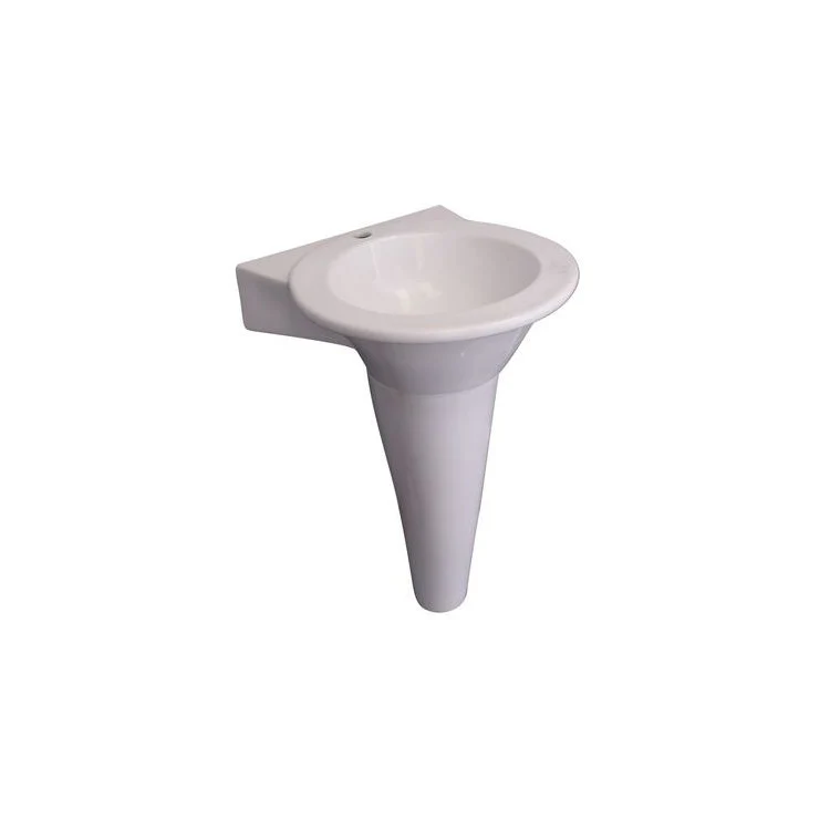 Pedestal Top Levine 19-3/4 Inch White Vitreous China - Frankwebs