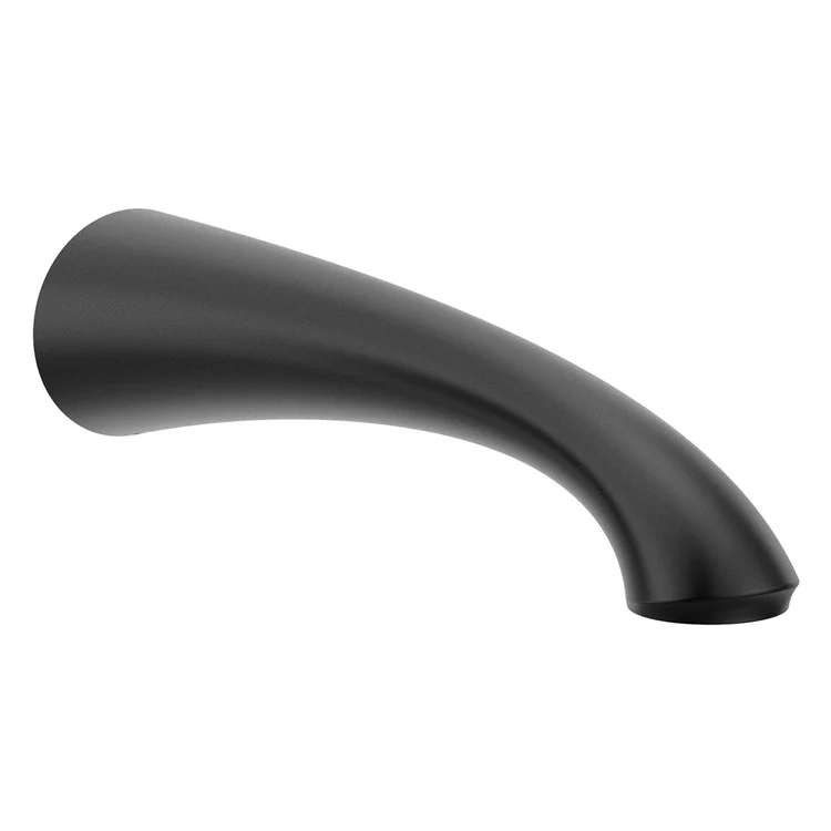 Tub Spout Glyde Less Diverter Matte Black 10 Inch Metal 1/2 IN - Frankwebs