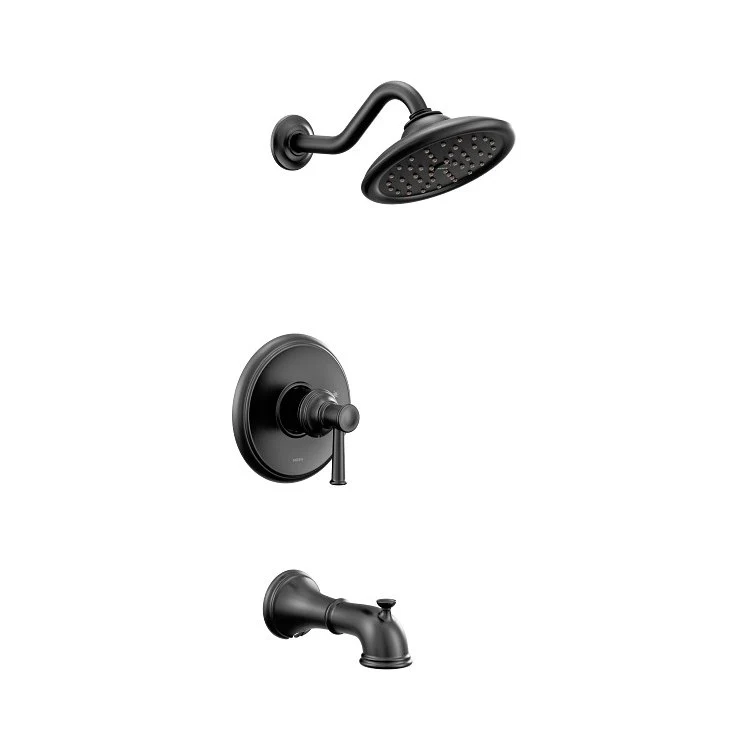 Tub and Shower Trim Belfield M-Core 2-Series Eco-Performance 1 Lever Matte Black WaterSense ADA Slip Fit Diverter - Frankwebs