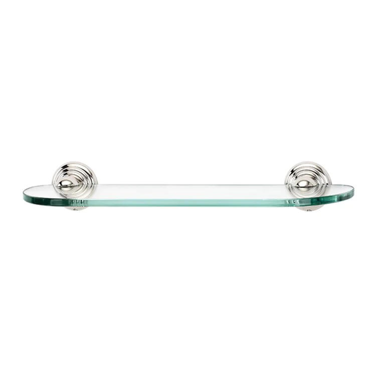 Shelf Embassy Bath with Brackets Antique English 18 Inch Brass/Glass - Frankwebs