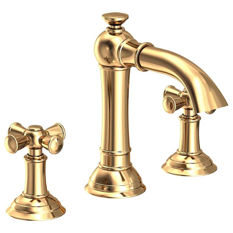 Lavatory Faucet Aylesbury Widespread 8 to 20 Inch Spread 2 Cross ADA Antique Copper 1.2 Gallons per Minute Brass Spout Height 4-3/16 Inch - Frankwebs
