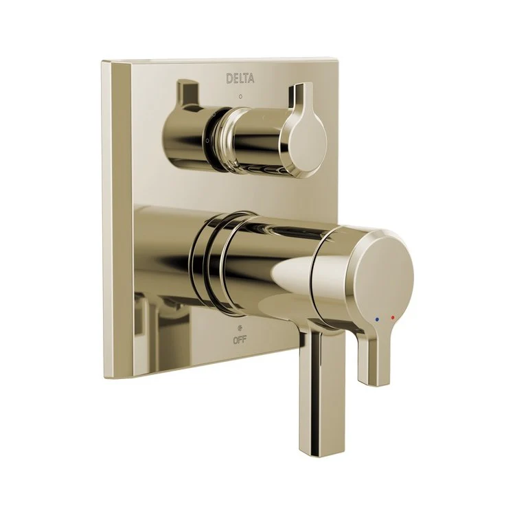 Thermostatic Trim Pivotal TempAssure 17T with 3 Function Integrated Diverter 3 Lever Matte Black ADA for Requires MultiChoice Universal Valve R22000 Series - Frankwebs