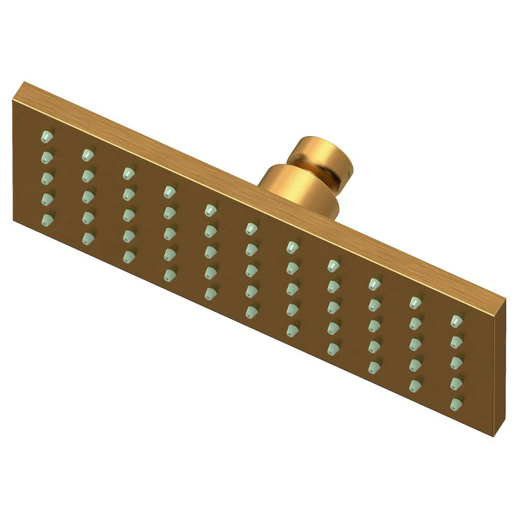 Showerhead Newport Bath 1 Function Rectangular Antique Copper 7-7/8x3-1/16 Inch 1.8 Gallons per Minute Rainfall - Frankwebs