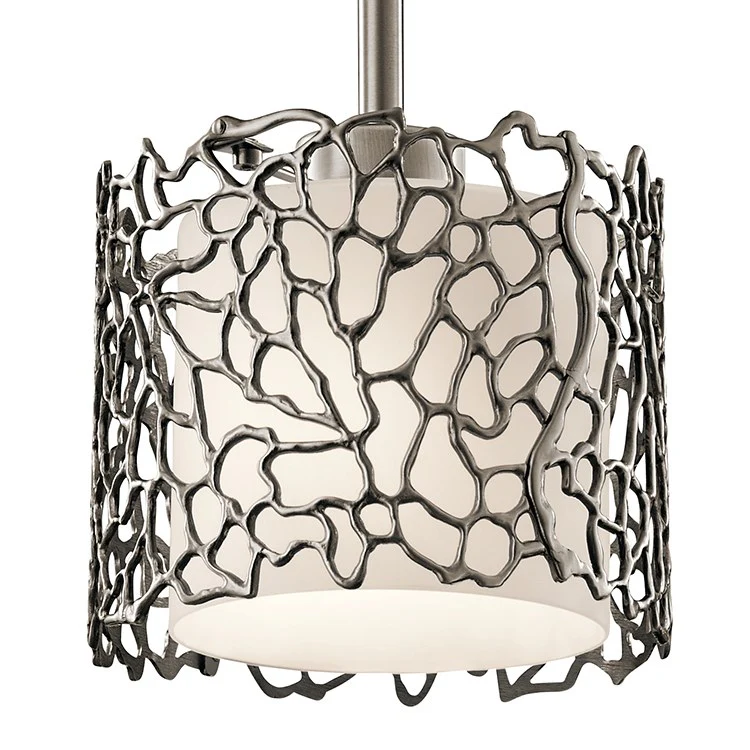 Silver Coral Single-Light Mini Pendant - Frankwebs