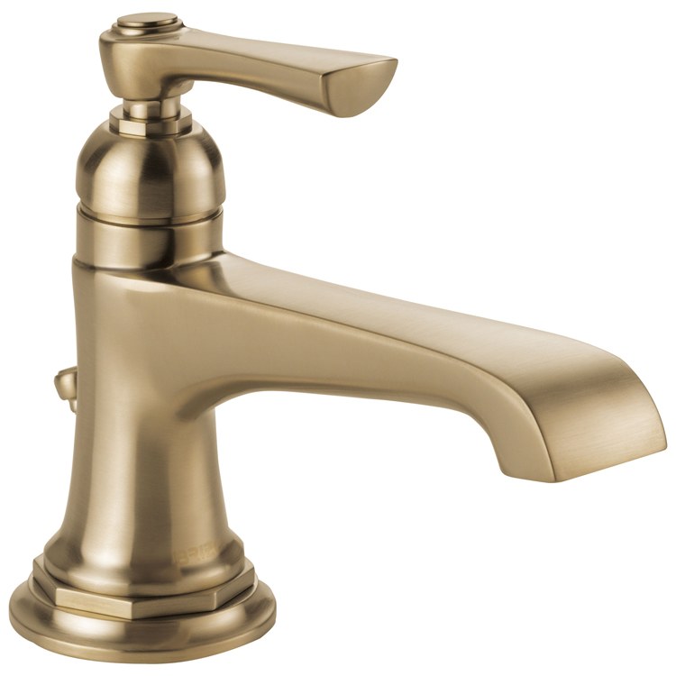 Lavatory Faucet Rook 1 Lever ADA WaterSense Brilliance Luxe Gold 1.5 Gallons per Minute - Frankwebs