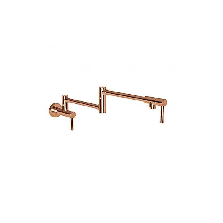 Pot Filler Seager Wall Mount 2 Lever ADA Forever Brass PVD - Frankwebs