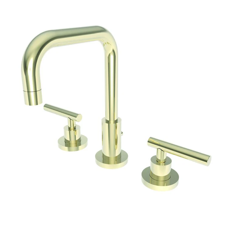 Lavatory Faucet East Square Widespread 8 to 20 Inch Spread 2 Lever ADA WaterSense White 1.2 Gallons Per Minute Brass Pop-Up with Tailpiece Spout Reach 6-1/8 Inch - Frankwebs