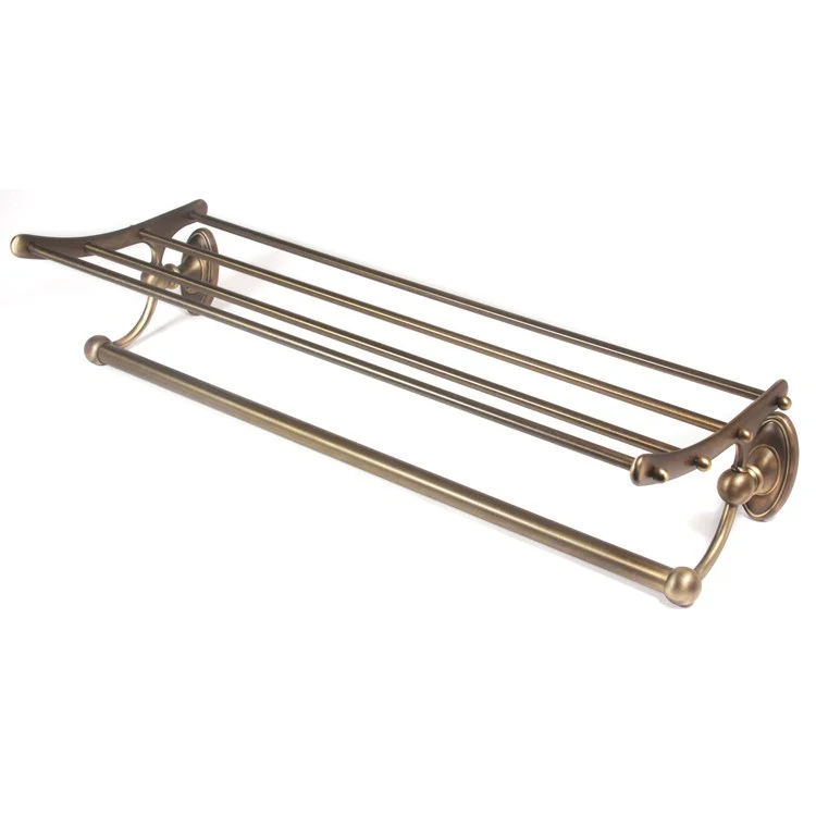 Towel Rack Classic Traditional Bath Barcelona 24 Inch Brass 9-1/4 Inch Concealed Wall Mount - Frankwebs