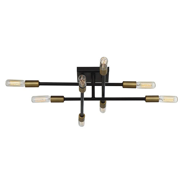 Lyrique Eight-Light Semi-Flush Mount Ceiling Fixture - Frankwebs