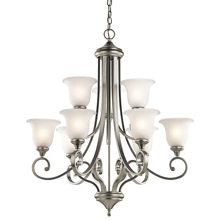 Monroe Nine-Light Two-Tier Chandelier - Frankwebs