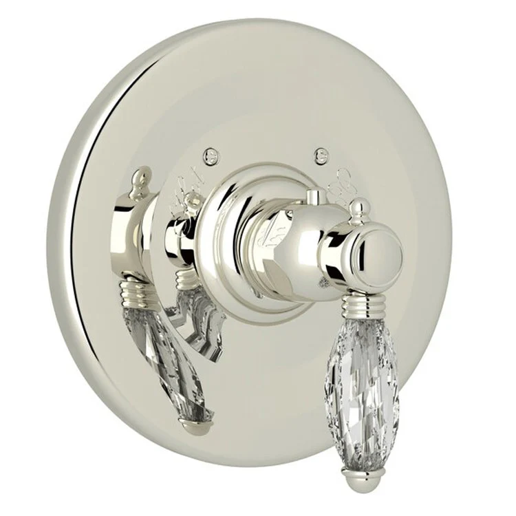 Thermostatic Trim Less Volume Control 1 Swarovski Crystal Lever Polished Chrome 3/4 Inch 12 Gallons per Minute - Frankwebs