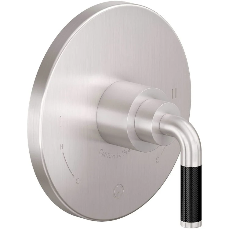 Pressure Balance Valve Trim Descanso Dual 1 Carbon Fiber Lever Satin Nickel ADA - Frankwebs