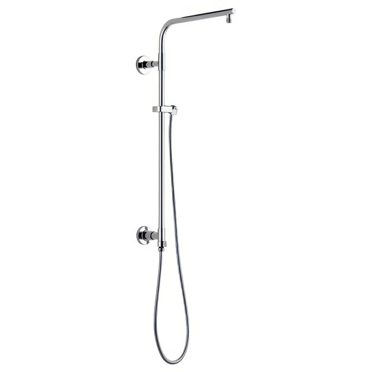 Shower Column Emerge Universal Showering Components Round Contemporary Lumicoat Polished Nickel 26 Inch - Frankwebs