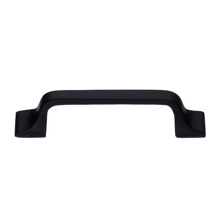 Drawer Pull Handle Black Wrought Iron 3-7/8 Inch Center to Center 5 x 1/2 x 1-1/4 Inch - Frankwebs