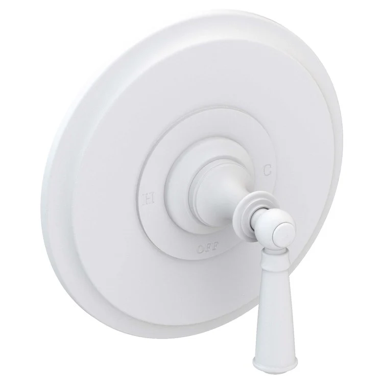 Pressure Balance Valve Trim Sutton Round 1 Lever Satin Brass PVD ADA Depth 4 Inch - Frankwebs