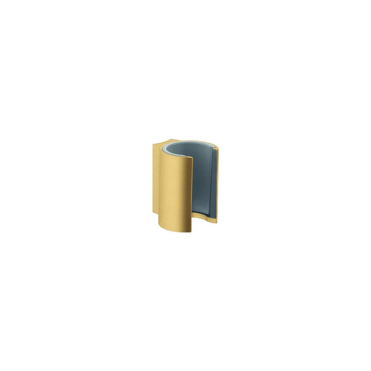 Handshower Holder Starck Wall Mount Brushed Black Chrome 1-3/8L x 1-5/8H Inch Brass - Frankwebs