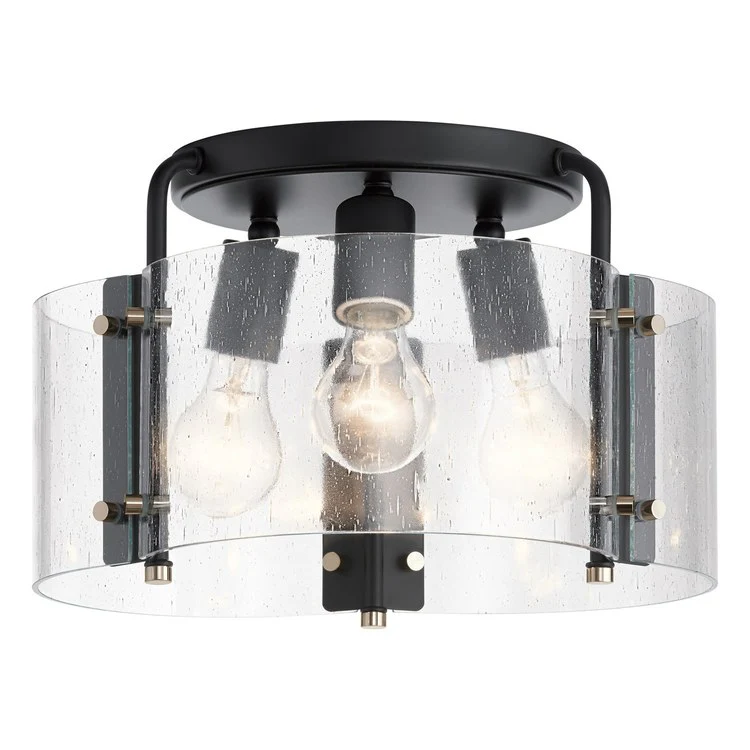 Thoreau Three-Light Semi-Flush Mount Ceiling Fixture - Frankwebs