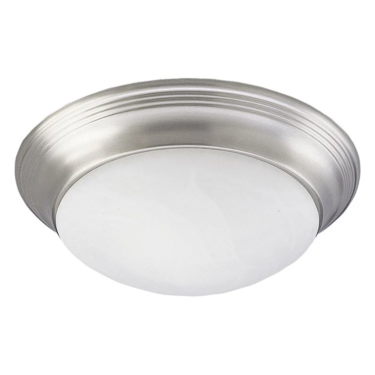 Alabaster Glass Three-Light Flush Mount Ceiling Light - Frankwebs