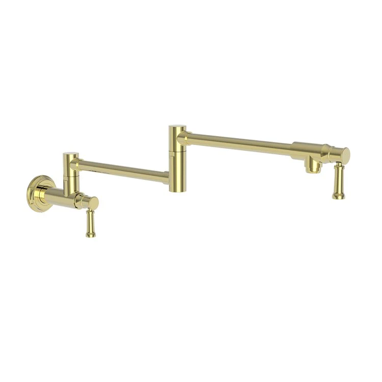 Pot Filler Gavin Wall Mount 2 Lever ADA Forever Brass PVD - Frankwebs