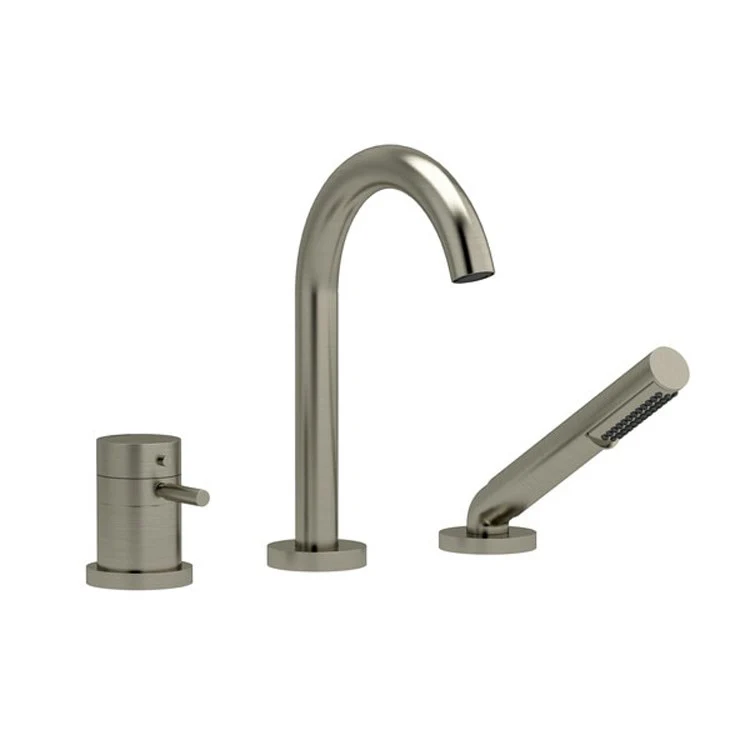 Tub Filler Riu T Deck Mount 1 Lever ADA Black - Frankwebs