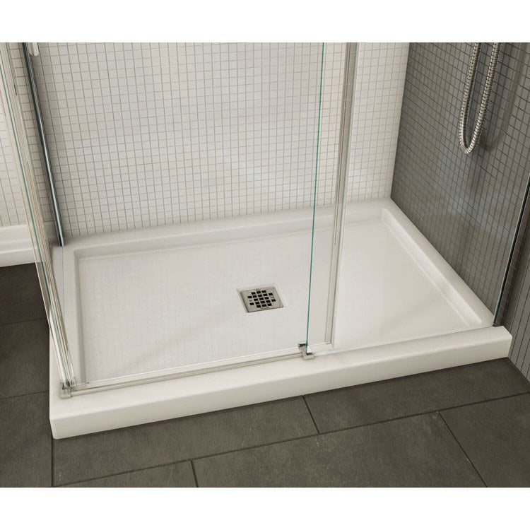 Shower Base B3 Square Drain/Corner Right White 48L x 32W Inch Acrylic Center - Frankwebs