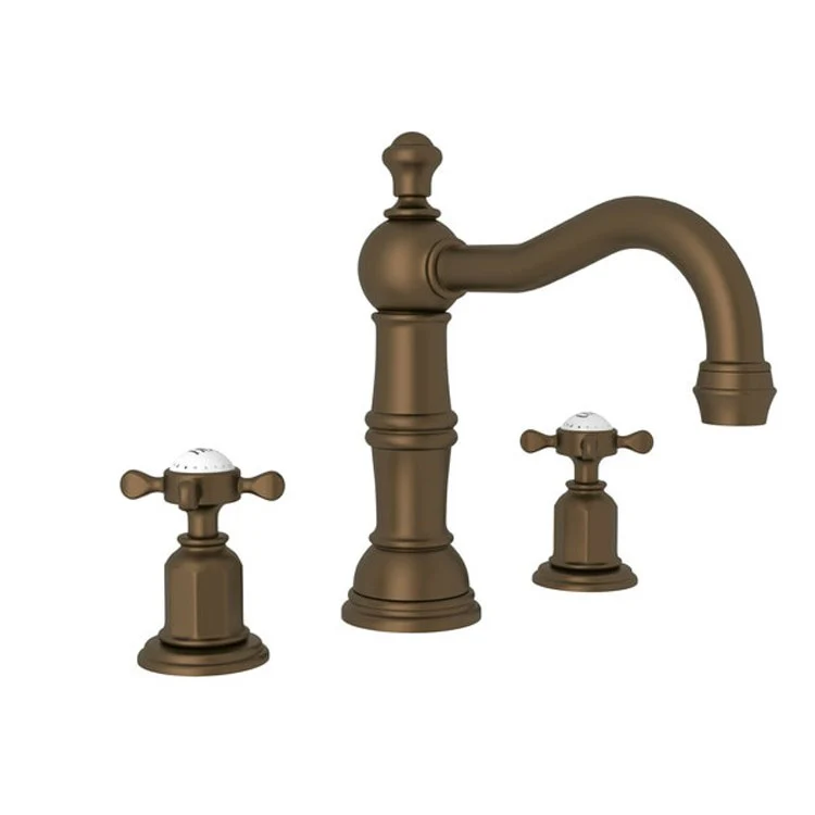 Lavatory Faucet Edwardian 6-15-3/4 Inch Spread 2 Cross Satin Nickel 1.2 Gallons per Minute Swivel Column Spout - Frankwebs