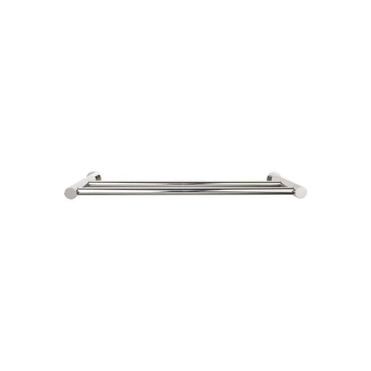 Towel Bar Hopewell 18 Inch Double Brushed Satin Nickel Zinc Alloy 5-7/8 Inch for Bath Hardware - Frankwebs