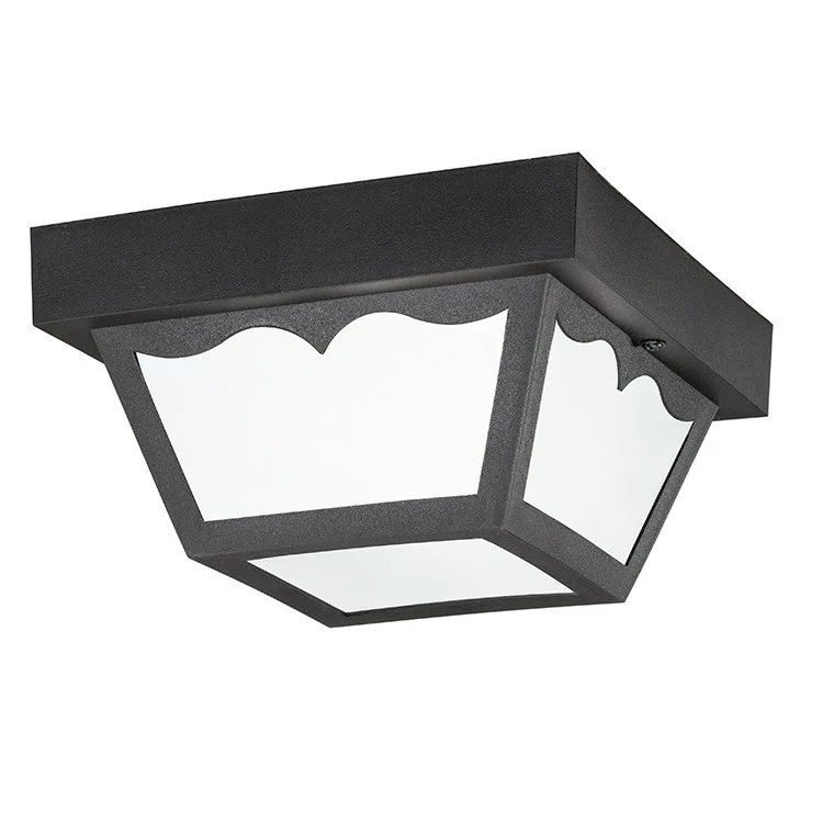 Single-Light Outdoor Flush Mount Ceiling Fixture - Frankwebs