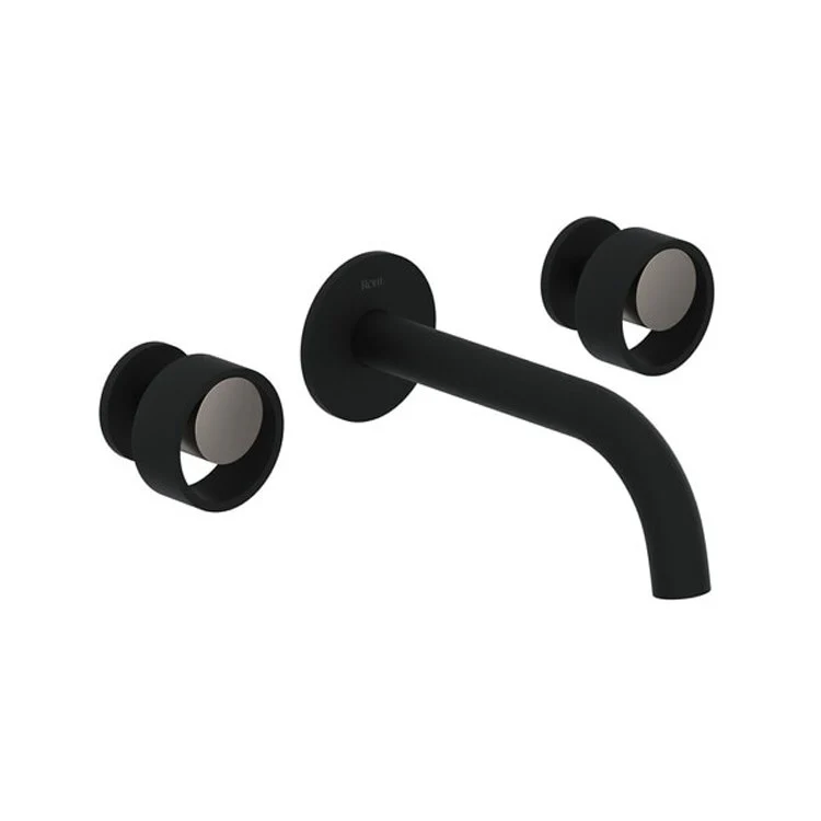 Lavatory Faucet Eclissi Wall Mount 2 Circular Satin Nickel 1.2 Gallons per Minute 7-3/4 Inch - Frankwebs