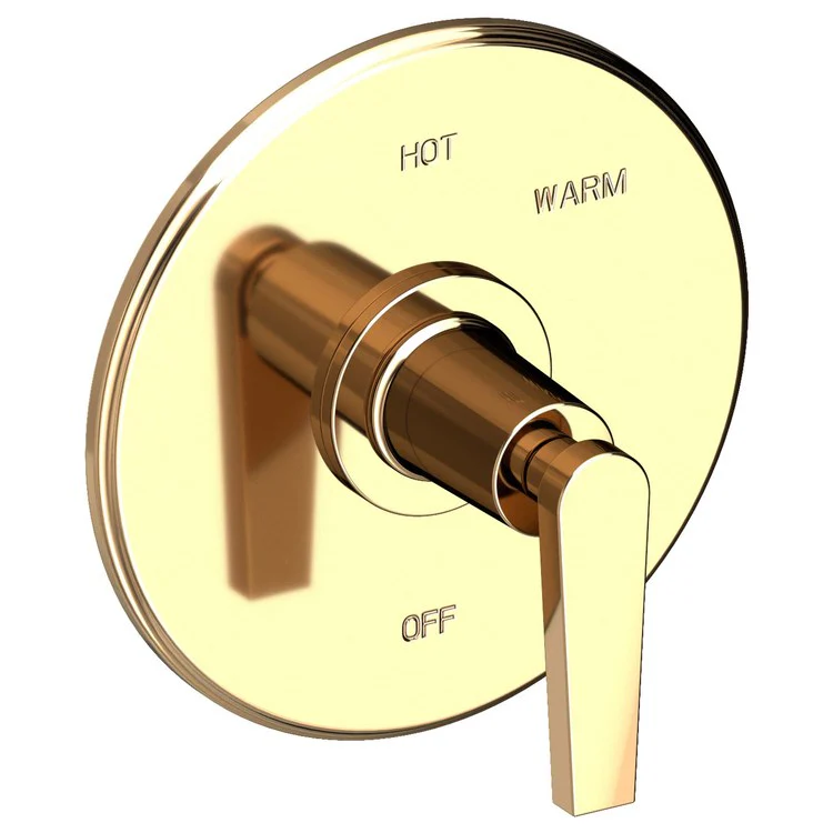 Pressure Balance Valve Trim Dorrance Round 1 Lever Midnight Chrome ADA Depth 3-1/6 Inch - Frankwebs