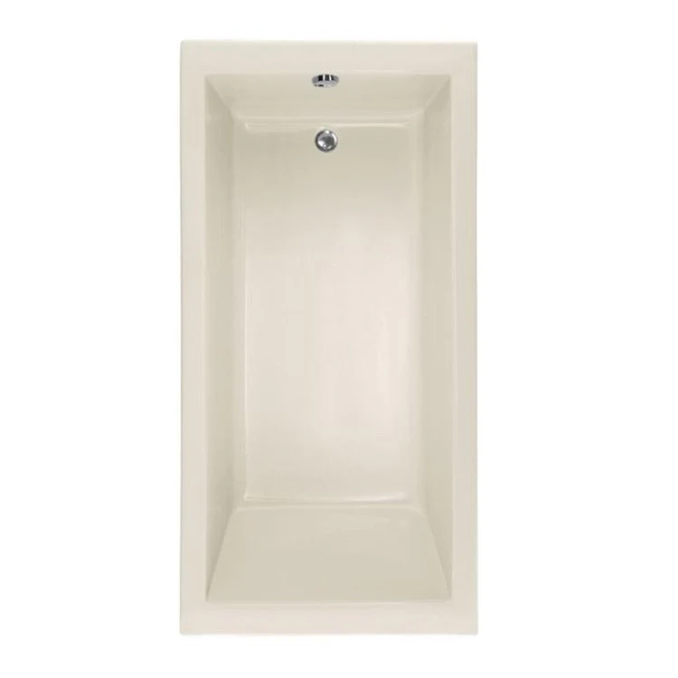 Combination Tub Designer Collection Lacey 60 x 32 x 20 Inch Drop-In End Drain Bone Rectangle - Frankwebs