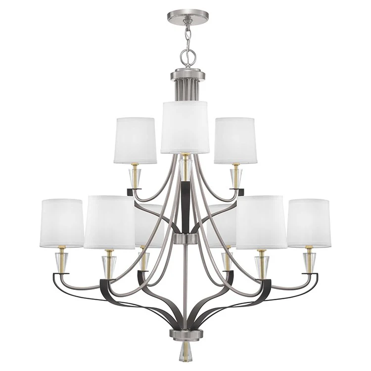 Nealy Nine-Light Two-Tier Chandelier - Frankwebs